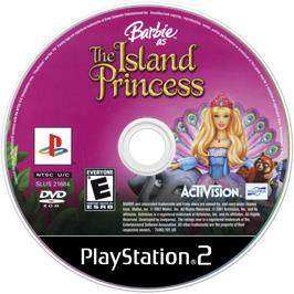 Cartridge artwork for Barbie As The Island Princess on the Sony Playstation 2.