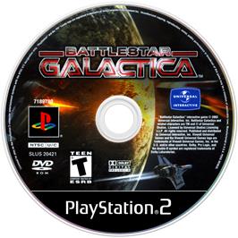 Cartridge artwork for Battlestar Galactica on the Sony Playstation 2.