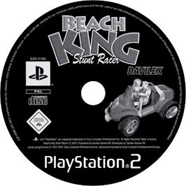 Cartridge artwork for Beach King Stunt Racing on the Sony Playstation 2.