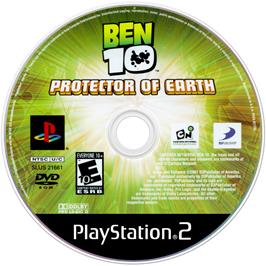 Cartridge artwork for Ben 10 - Protector Of Earth on the Sony Playstation 2.