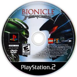 Cartridge artwork for Bionicle Heroes on the Sony Playstation 2.