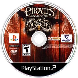 Cartridge artwork for Black Buccaneer on the Sony Playstation 2.