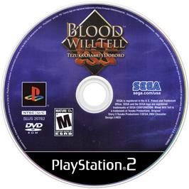 Cartridge artwork for Blood Will Tell - Tezuka Osamu's Dororo on the Sony Playstation 2.