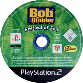 Cartridge artwork for Bob The Builder - Festival Of Fun on the Sony Playstation 2.