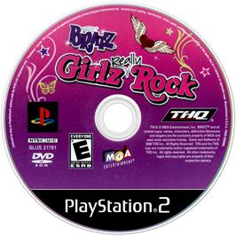 Cartridge artwork for Bratz - Girlz Really Rock on the Sony Playstation 2.