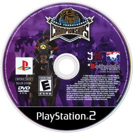 Cartridge artwork for Breeders' Cup - World Thoroughbred Championships on the Sony Playstation 2.