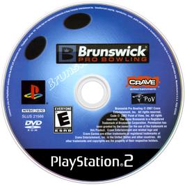 Cartridge artwork for Brunswick Pro Bowling on the Sony Playstation 2.
