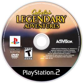 Cartridge artwork for Cabela's Legendary Adventures on the Sony Playstation 2.