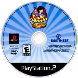 Cartridge artwork for Cake Mania - Baker's Challenge on the Sony Playstation 2.