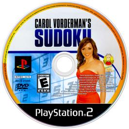 Cartridge artwork for Carol Vorderman's Sudoku on the Sony Playstation 2.