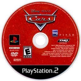 Cartridge artwork for Cars on the Sony Playstation 2.
