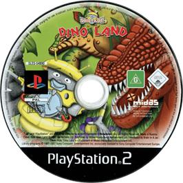 Cartridge artwork for Clever Kids - Dino Land on the Sony Playstation 2.