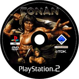 Cartridge artwork for Conan on the Sony Playstation 2.