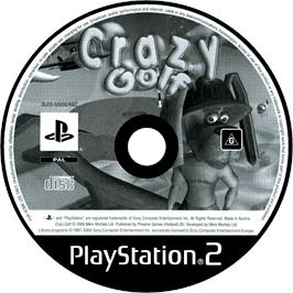 Cartridge artwork for Crazy Golf on the Sony Playstation 2.