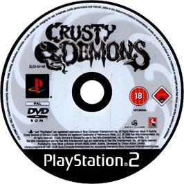 Cartridge artwork for Crusty Demons on the Sony Playstation 2.