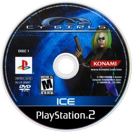 Cartridge artwork for Cy Girls on the Sony Playstation 2.