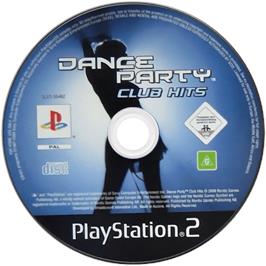 Cartridge artwork for Dance Party Club Hits on the Sony Playstation 2.