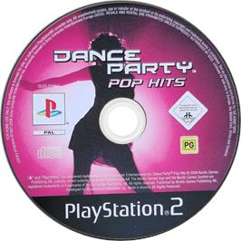 Cartridge artwork for Dance Party Pop Hits on the Sony Playstation 2.