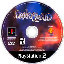 Cartridge artwork for Dark Cloud on the Sony Playstation 2.
