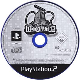 Cartridge artwork for Detonator on the Sony Playstation 2.