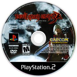 Cartridge artwork for Devil May Cry 3 - Dante's Awakening on the Sony Playstation 2.