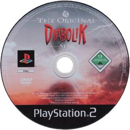 Cartridge artwork for Diabolik - The Original Sin on the Sony Playstation 2.