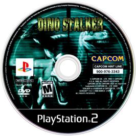 Cartridge artwork for Dino Stalker on the Sony Playstation 2.