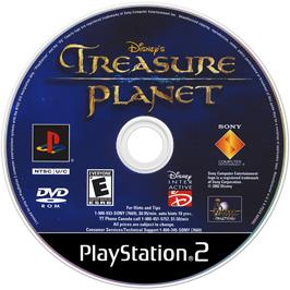 Cartridge artwork for Disney's Treasure Planet on the Sony Playstation 2.
