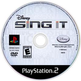 Cartridge artwork for Disney Sing It on the Sony Playstation 2.