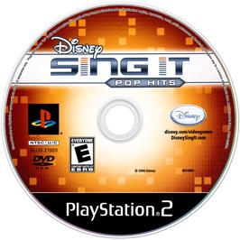 Cartridge artwork for Disney Sing It - Pop Hits on the Sony Playstation 2.