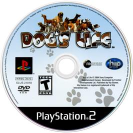 Cartridge artwork for Dog's Life on the Sony Playstation 2.