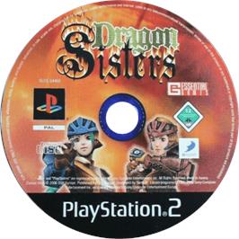 Cartridge artwork for Dragon Sisters on the Sony Playstation 2.