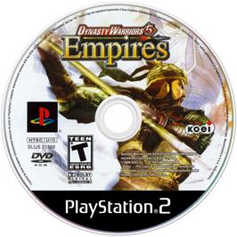 Cartridge artwork for Dynasty Warriors 5 - Empires on the Sony Playstation 2.