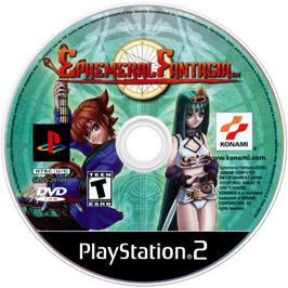 Cartridge artwork for Ephemeral Fantasia on the Sony Playstation 2.