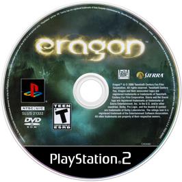 Cartridge artwork for Eragon on the Sony Playstation 2.