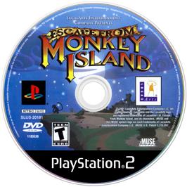 Cartridge artwork for Escape From Monkey Island on the Sony Playstation 2.