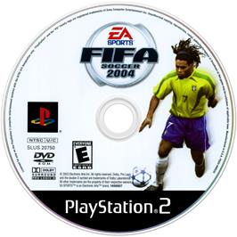 Cartridge artwork for FIFA Football 2004 on the Sony Playstation 2.