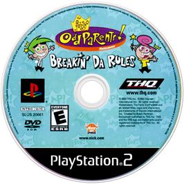 Cartridge artwork for Fairly Odd Parents! - Breakin' Da Rules, The on the Sony Playstation 2.