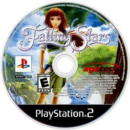 Cartridge artwork for Falling Stars on the Sony Playstation 2.