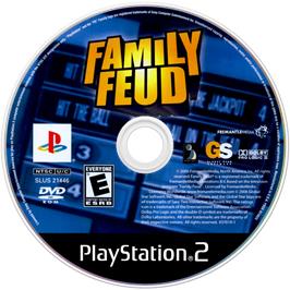 Cartridge artwork for Family Feud on the Sony Playstation 2.