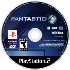 Cartridge artwork for Fantastic 4 on the Sony Playstation 2.
