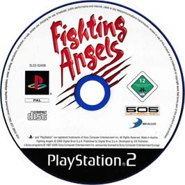 Cartridge artwork for Fighting Angels on the Sony Playstation 2.