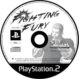 Cartridge artwork for Fighting Fury on the Sony Playstation 2.