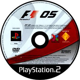 Cartridge artwork for Formula One 05 on the Sony Playstation 2.