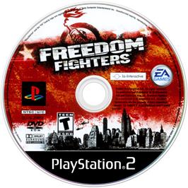 Cartridge artwork for Freedom Fighters on the Sony Playstation 2.