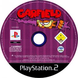 Cartridge artwork for Garfield on the Sony Playstation 2.