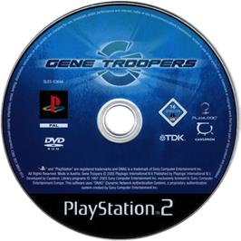 Cartridge artwork for Gene Troopers on the Sony Playstation 2.