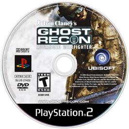 Cartridge artwork for Ghost Recon Advanced Warfighter on the Sony Playstation 2.