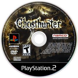 Cartridge artwork for Ghosthunter on the Sony Playstation 2.