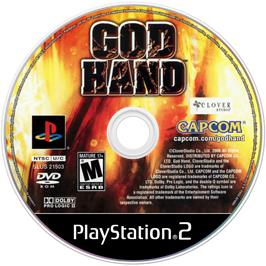 Cartridge artwork for God Hand on the Sony Playstation 2.